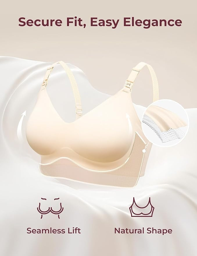 Momcozy YN21 M Hands-Free Pumping Bra Natural