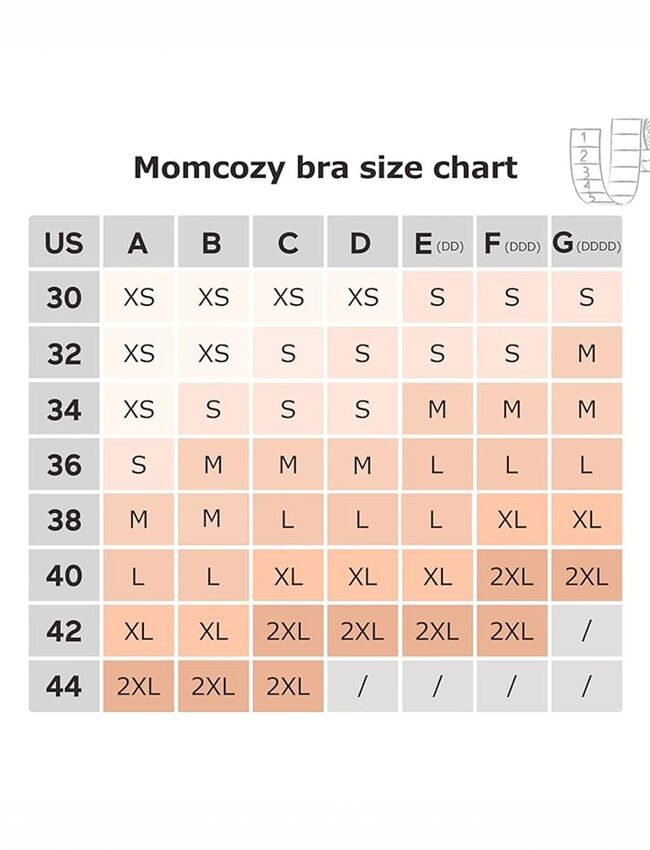 Momcozy YN08 XL Håndfri Pumpnings-BH Natural