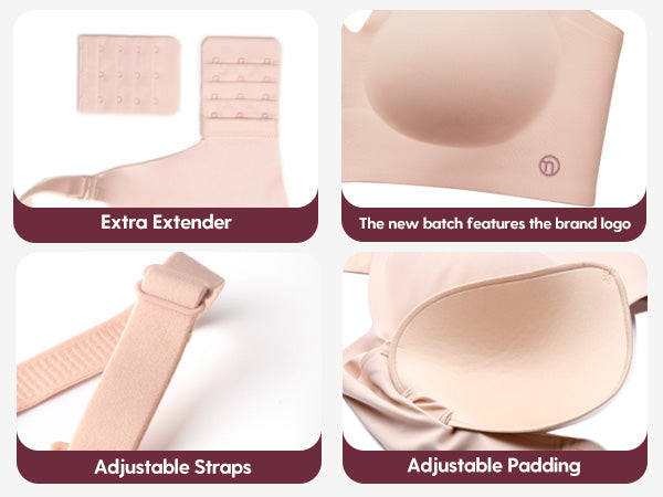 Momcozy YN21 XL Hands-Free Pumping Bra Natural