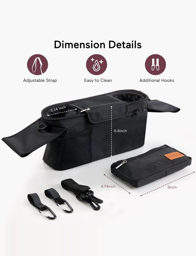 Momcozy Cup Holders Stroller Organizer