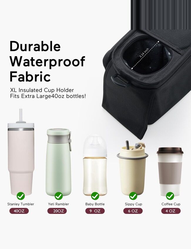 Momcozy Cup Holders Stroller Organizer