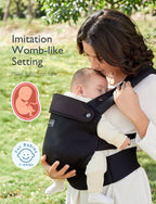 Momcozy Newborn to Toddler Air Mesh Soft Structured Carrier Black