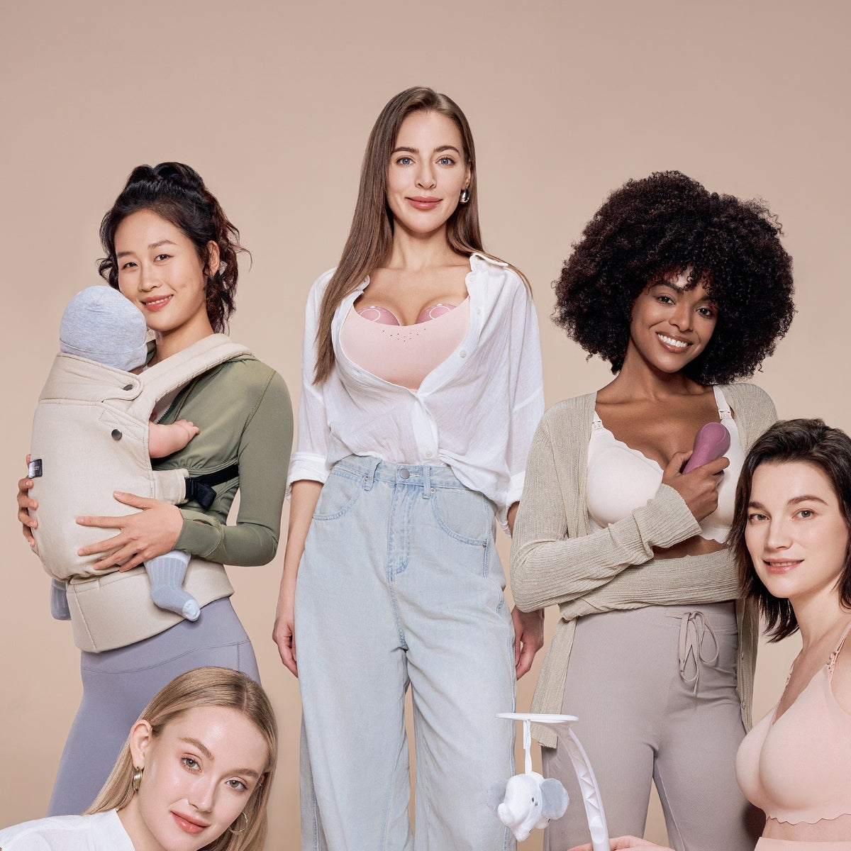 Momcozy M9 Double Packs Wearable Breast Pump Red