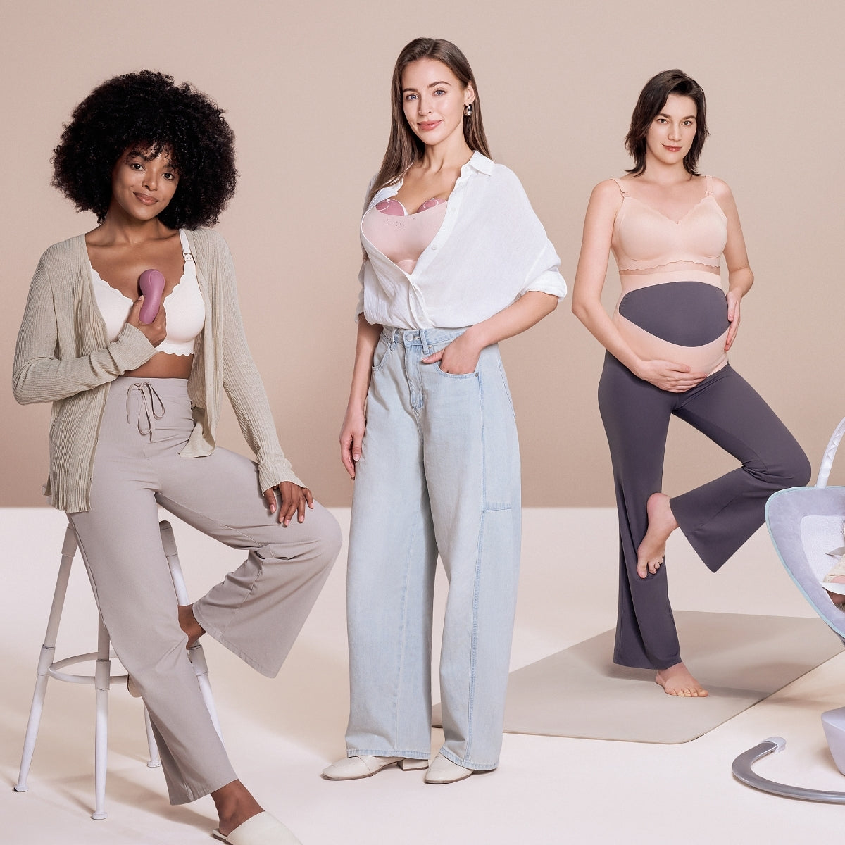 Momcozy M9 Double Packs Wearable Breast Pump Red