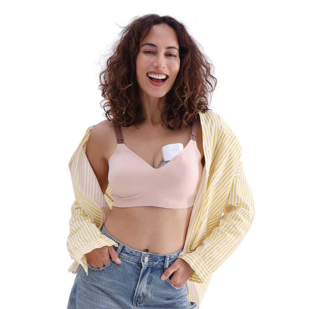 Momcozy S12 Pro Enkel Pakke Bærbar Brystpumpe Pink