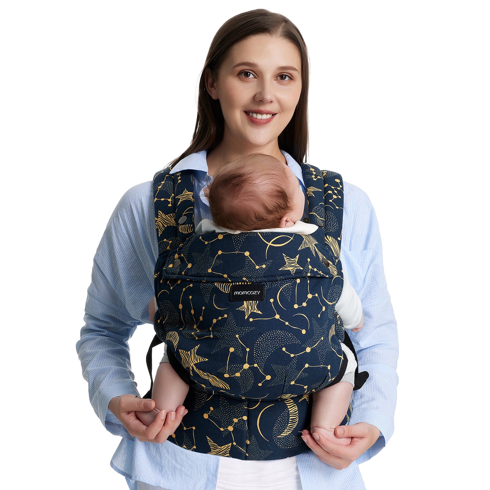 Momcozy PureHug Cotton Soft Structured Carrier Starry Night