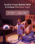 Momcozy Rainbow White Noise -vauvan äänilaite, harmaa