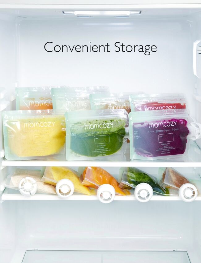 Momcozy 200ML 10ST Påsar Barnmatsberedare