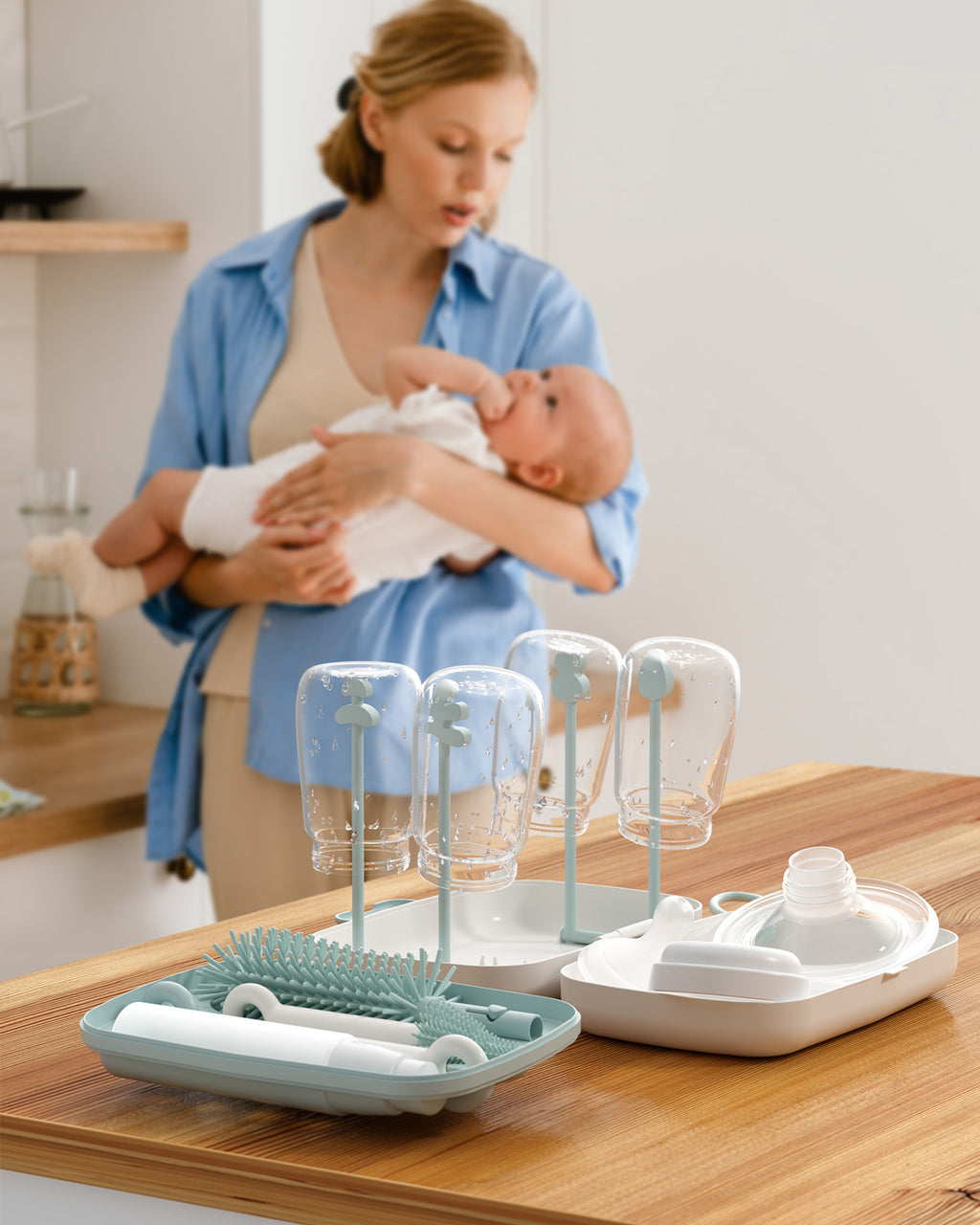 Momcozy 7-i-1 Babysett Grønn