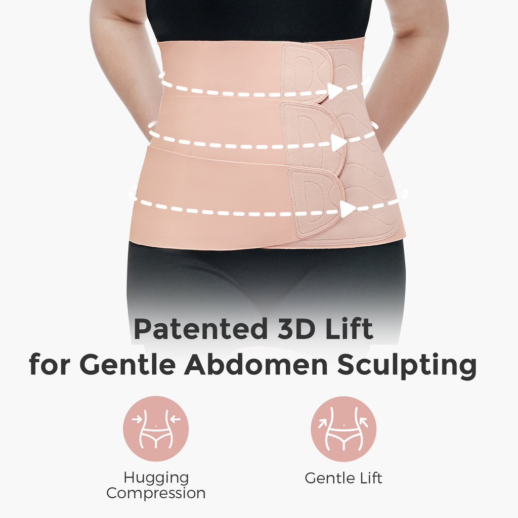 Momcozy Ergowrap XL Efterfødselsmavebælte Oyster Pink
