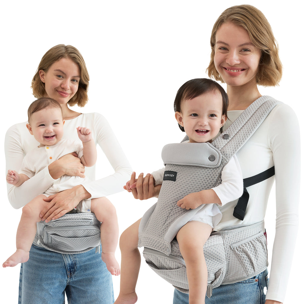 Momcozy Vauvan Kantoreppu Air Mesh Lantioistuin Harmaa