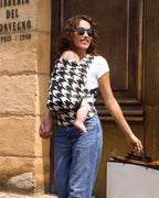 Momcozy PureHug Cotton Soft Structured Carrier Houndstooth