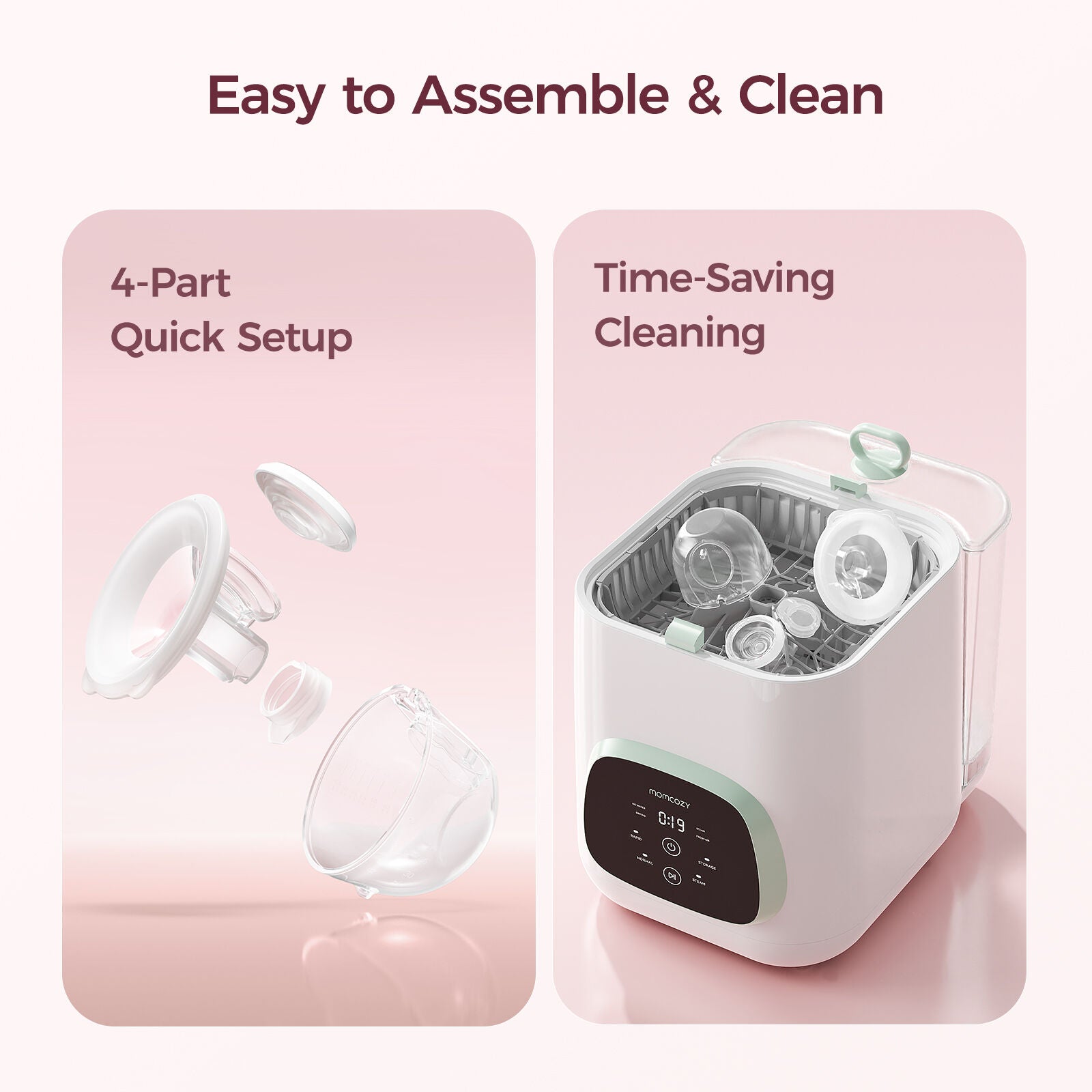 Momcozy S12 Pro+ Single Pack Wearable Breast Pump White