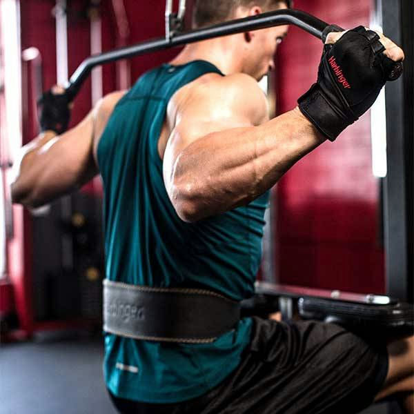 Harbinger Gewatteerde Leren Riem XL, 4 inch Trainingsriem Zwart