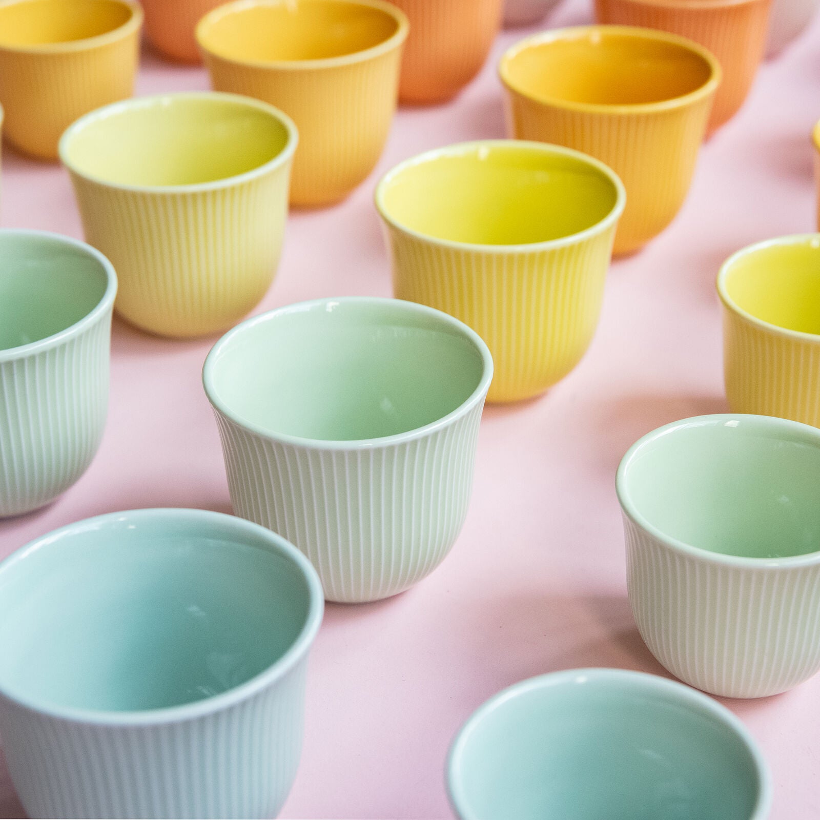 Loveramics 250ml Embossed Cup Celadon Blue