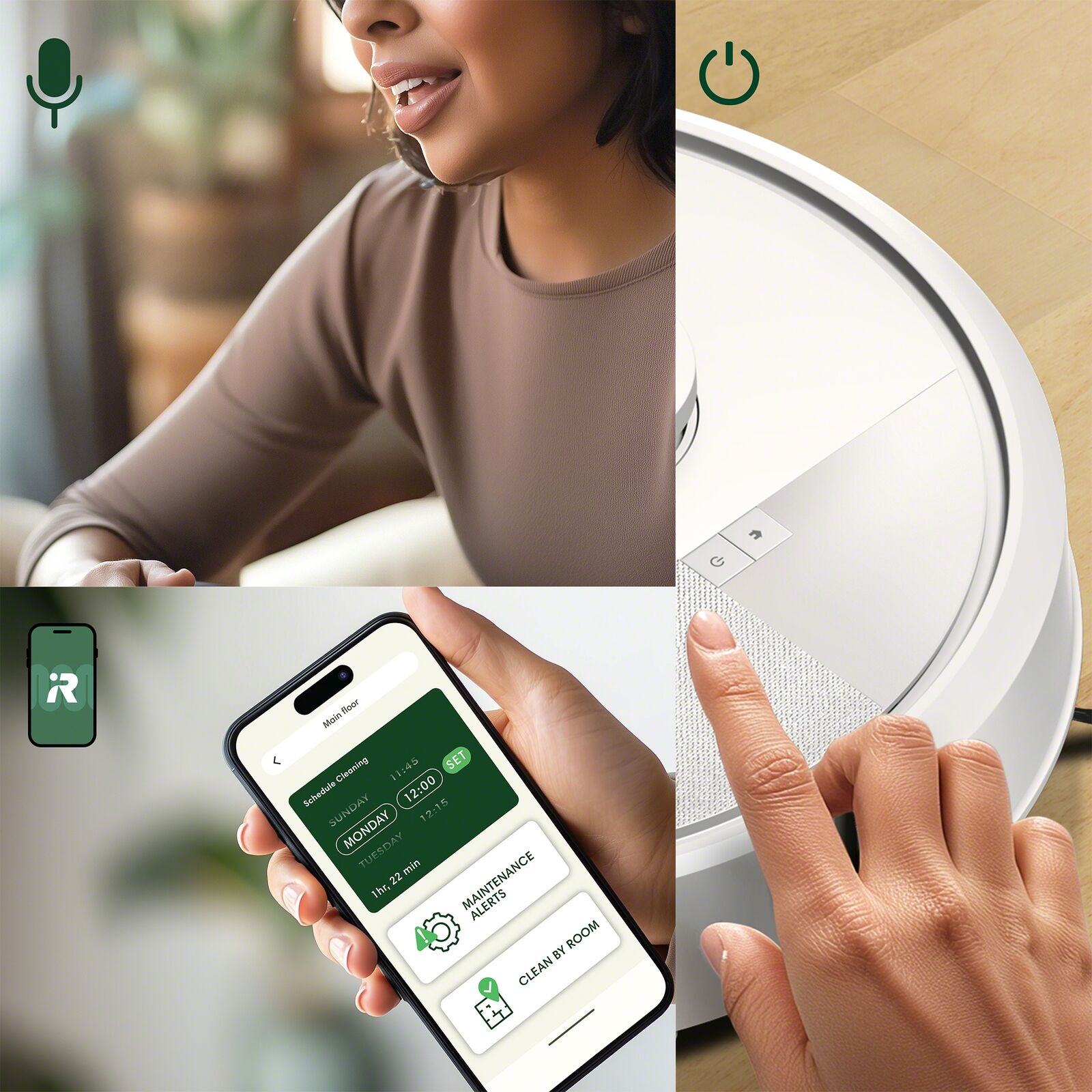 iRobot Roomba Combo 105 Robotic Vacuum Cleaner White
