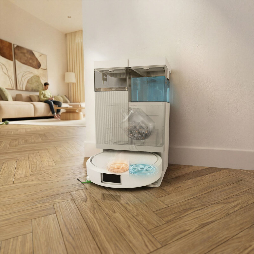 iRobot Roomba Combo Plus 415 UK Robotic Vacuum Cleaner White