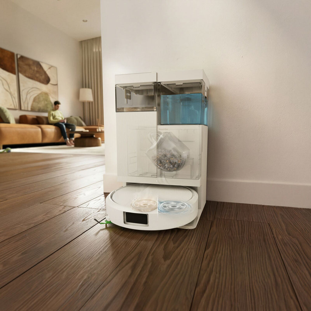 iRobot Roomba Combo Plus 515 UK Robotic Vacuum Cleaner White
