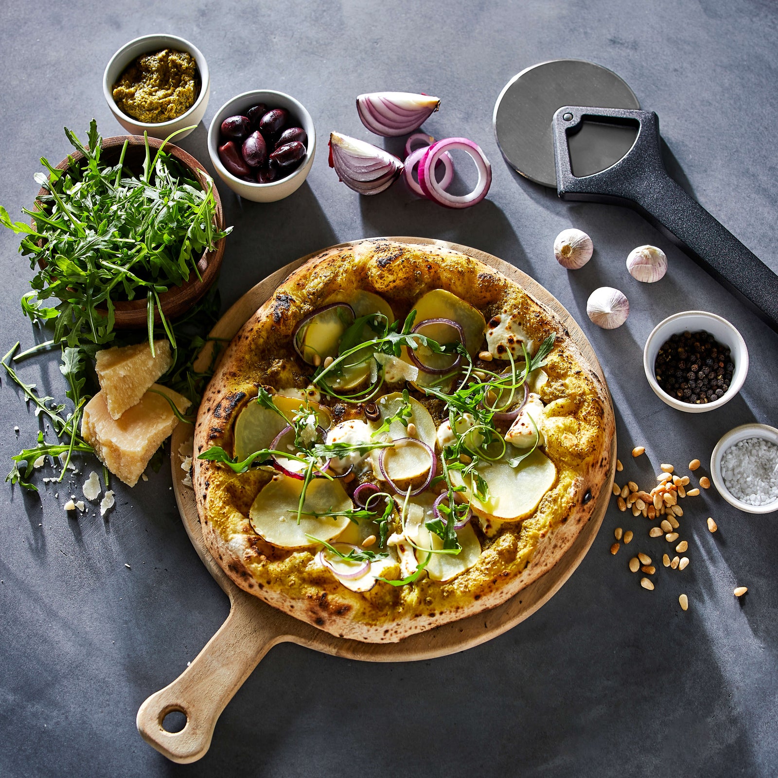 Witt Pizzahjul Rustfritt Stål