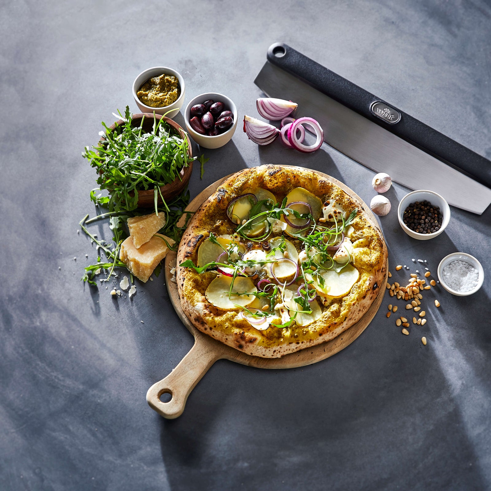 Witt Pizzaskjærer Vuggeblad Rustfritt Stål