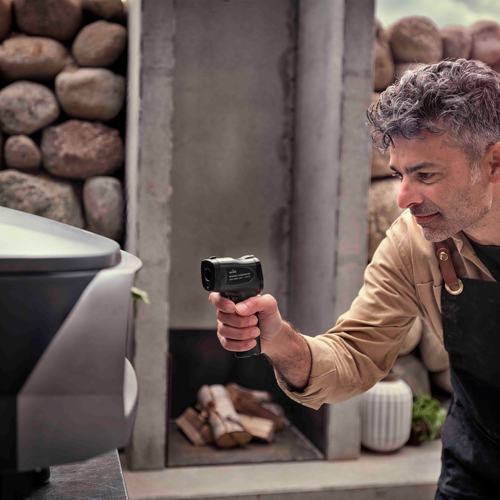 Witt Pizza Infrapunalämpömittari Musta