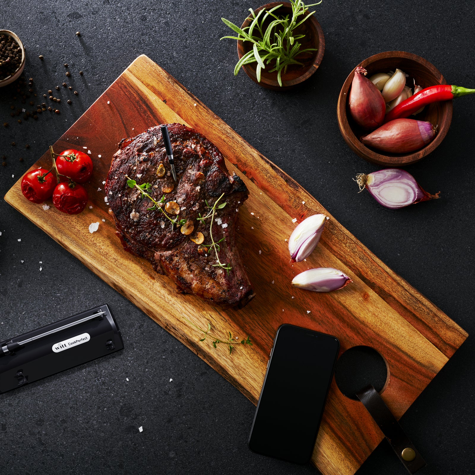 Witt CookPerfect Wireless Dual Frying thermometer Black