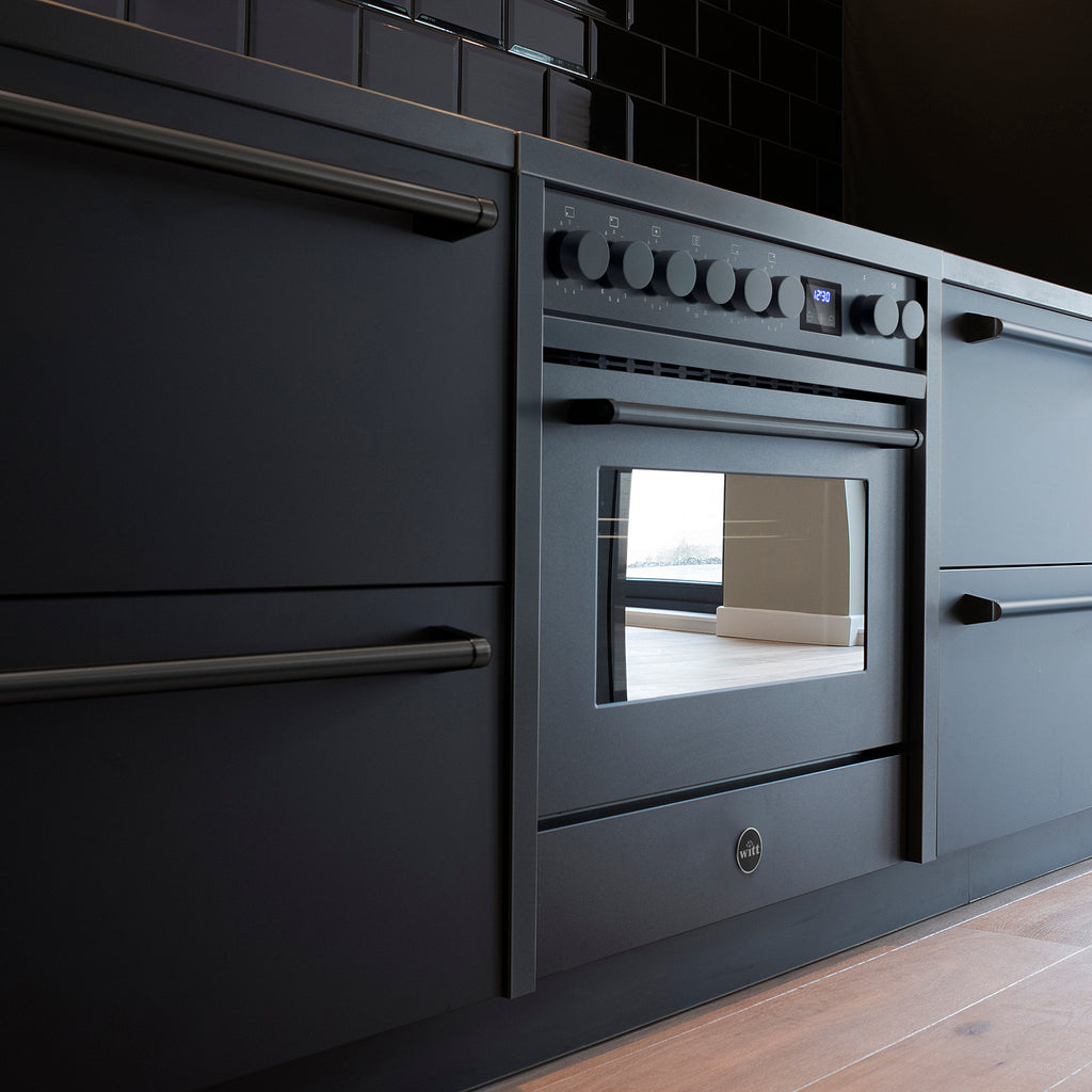 Witt Embrace 90 Afzuigkap MB Inductiekookplaat Zwart