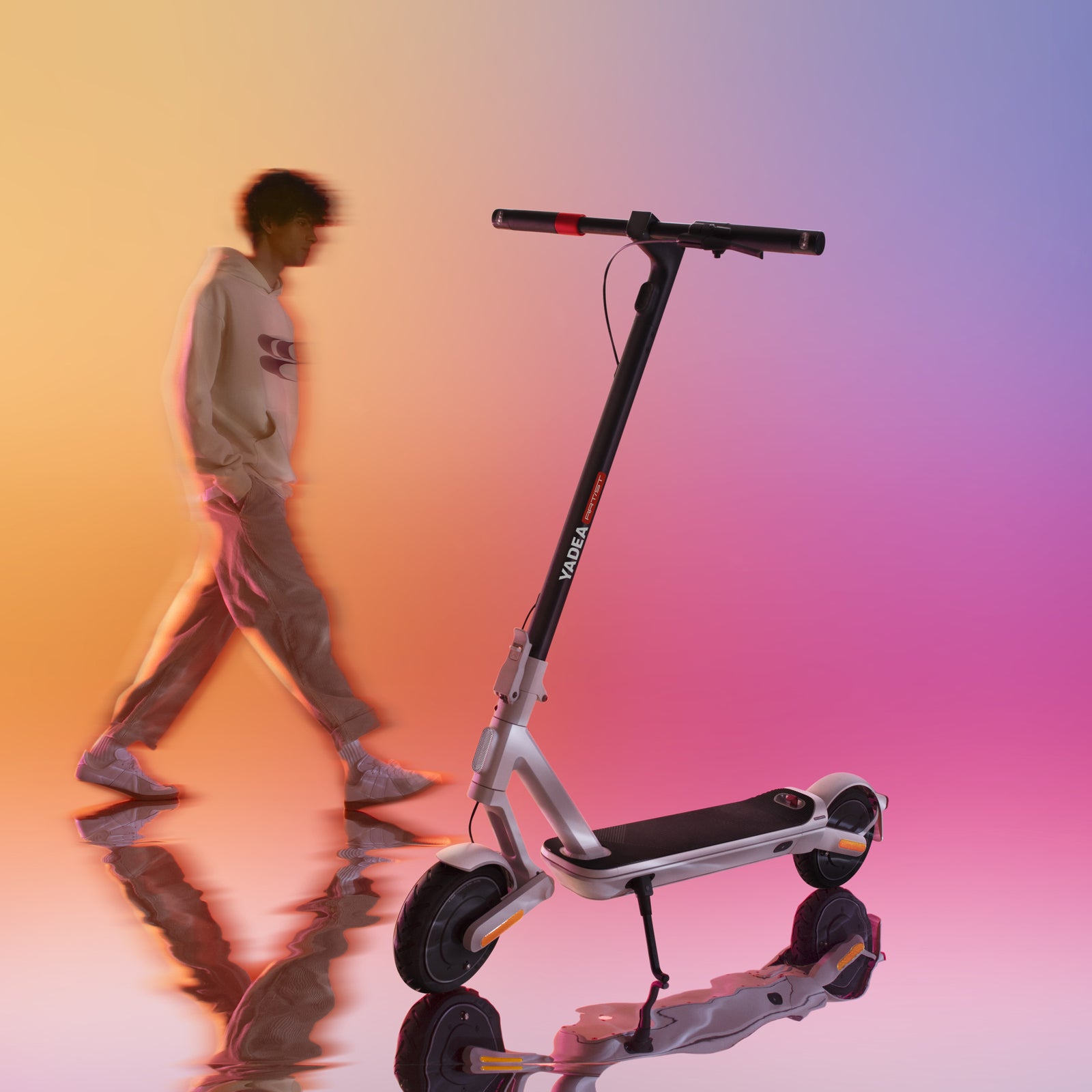 Yadea Artist Kickscooter 25 km/t Kickscooter White