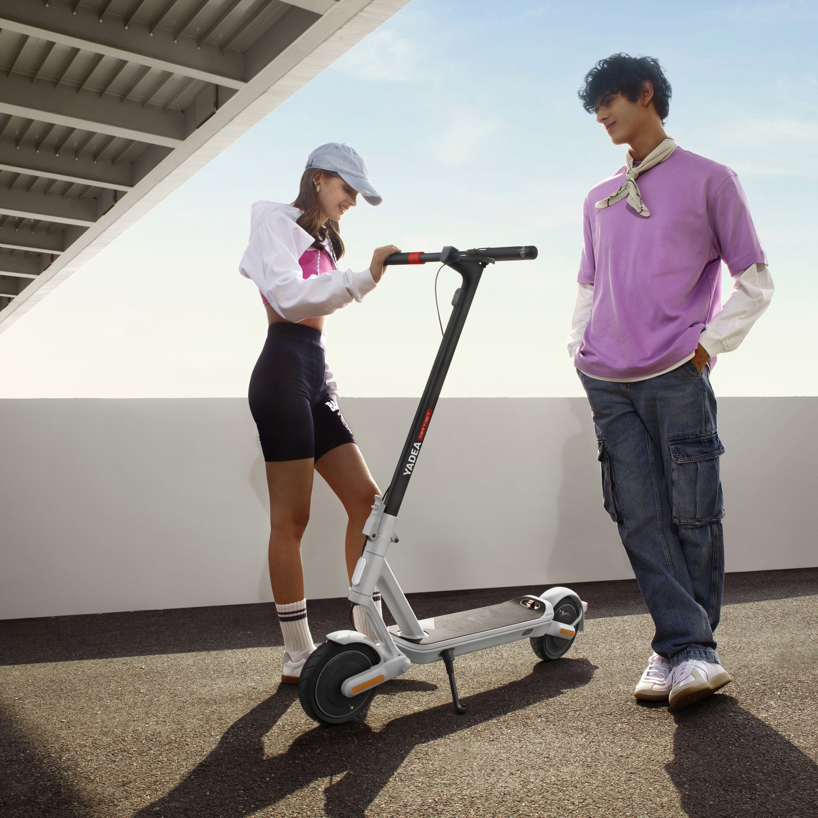 Yadea Artist Kickscooter 25 km/t Kickscooter White