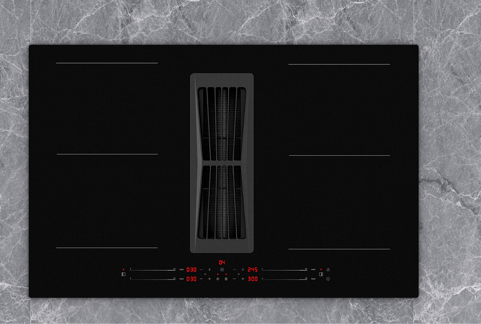 Witt Classic Heat 80 R Hood in hob Black