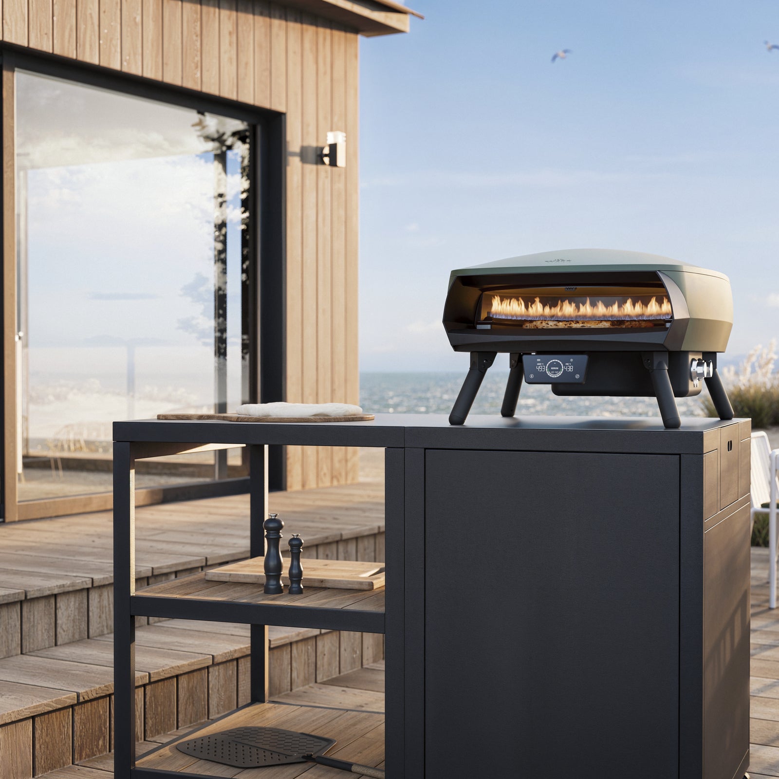 Witt ETNA Rotante Control 16" EU Pizza oven Green