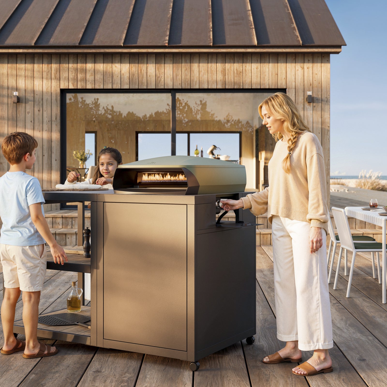 Witt Piccolo Rotante 16" EU Pizzauuni Vihreä