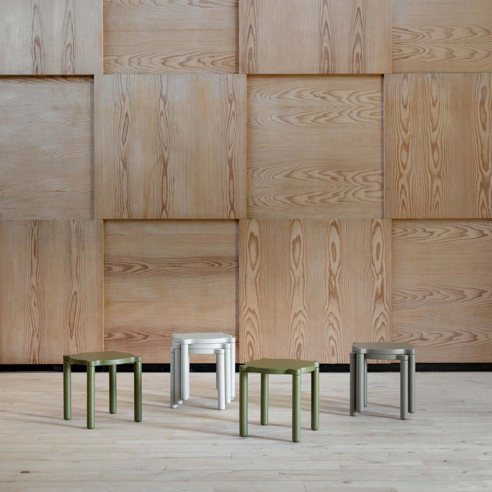 By KlipKlap Stacking Stool Taupe