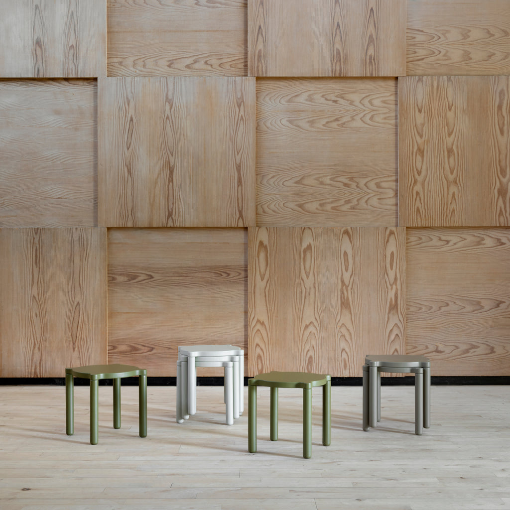 by KlipKlap Stacking Stool Olive