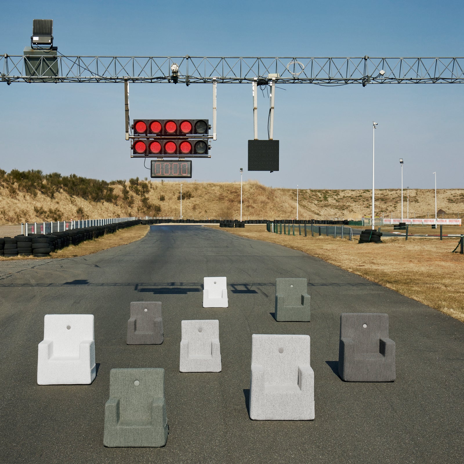 By KlipKlap KK Kids Chair Beige bouclé w. sand