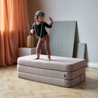 By KlipKlap KK 3 Fold Sofa 120 cm Soft Rose m. Rose