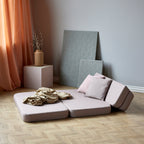 By KlipKlap KK 3 Fold Sofa 120 cm Soft Rose m. Rose