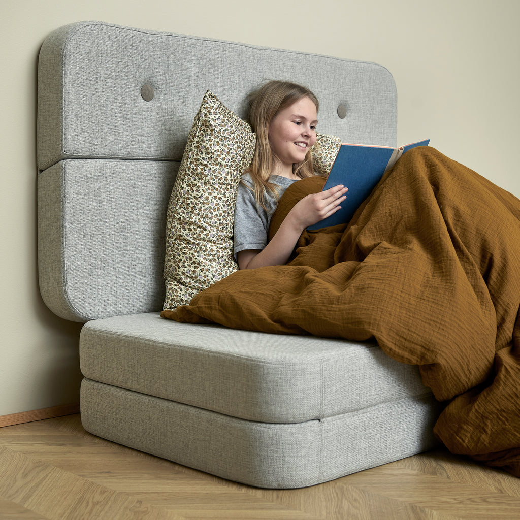 By KlipKlap KK 3 Fold Sofa XL Blød 140 cm Beige w. Sand