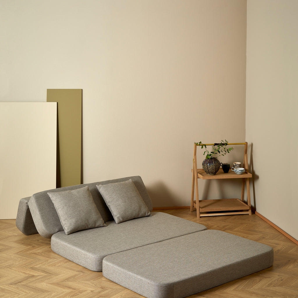 by KlipKlap 3 Fold Sofa XL Soft 140 cm Sand