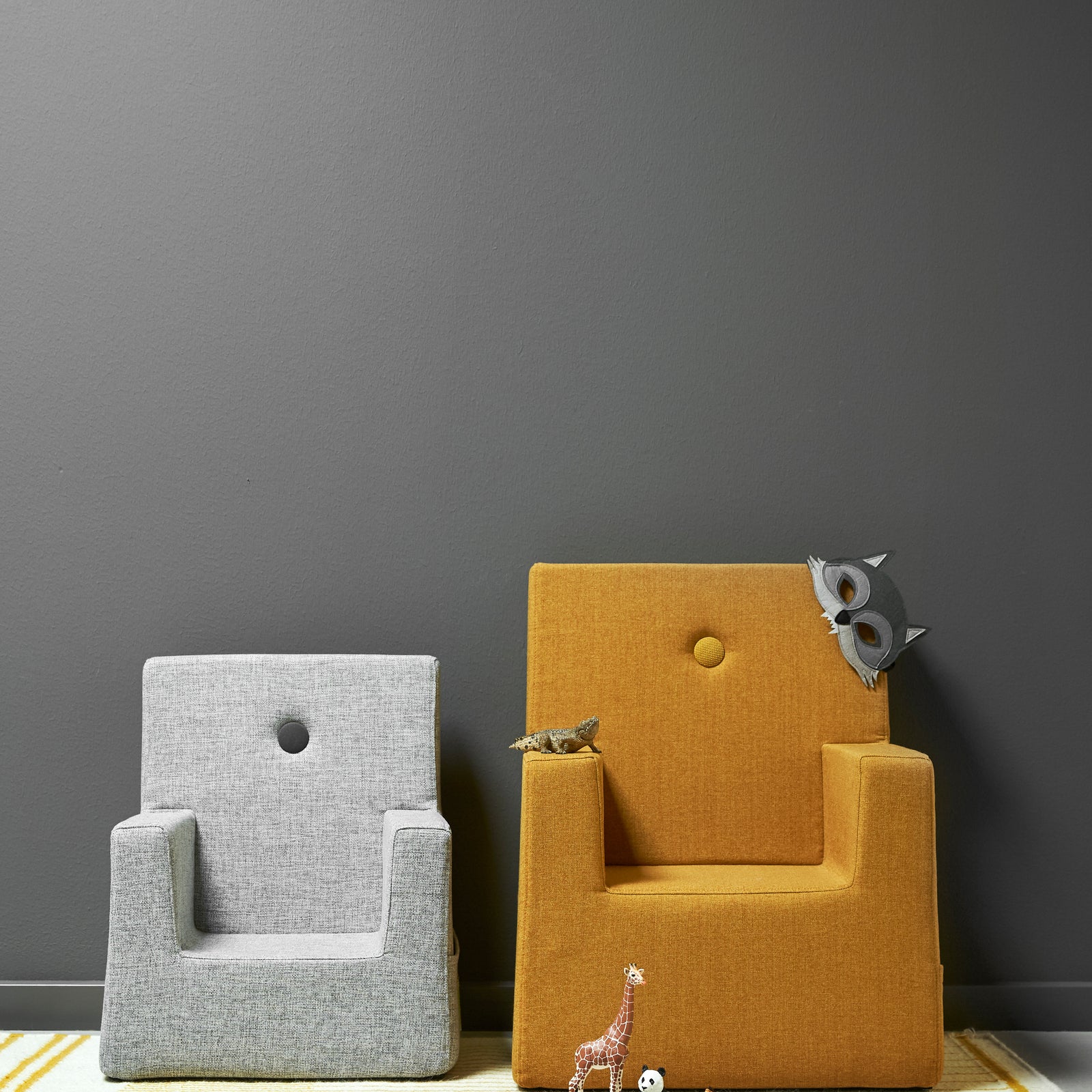 By KlipKlap KK Kids Chair XL Mustard w. Mustard