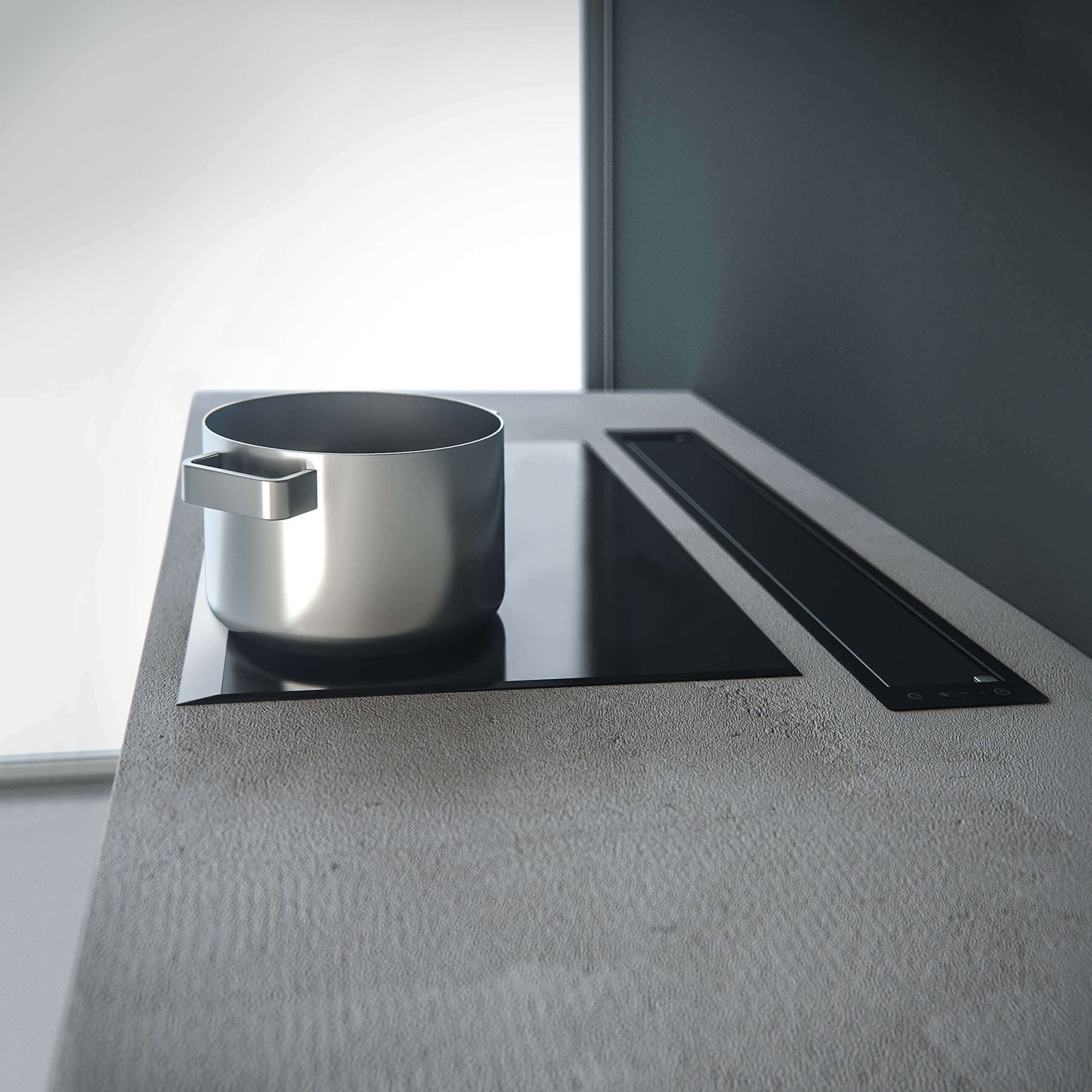 Witt Gap 90 Sort Downdraft-emhætte Sort