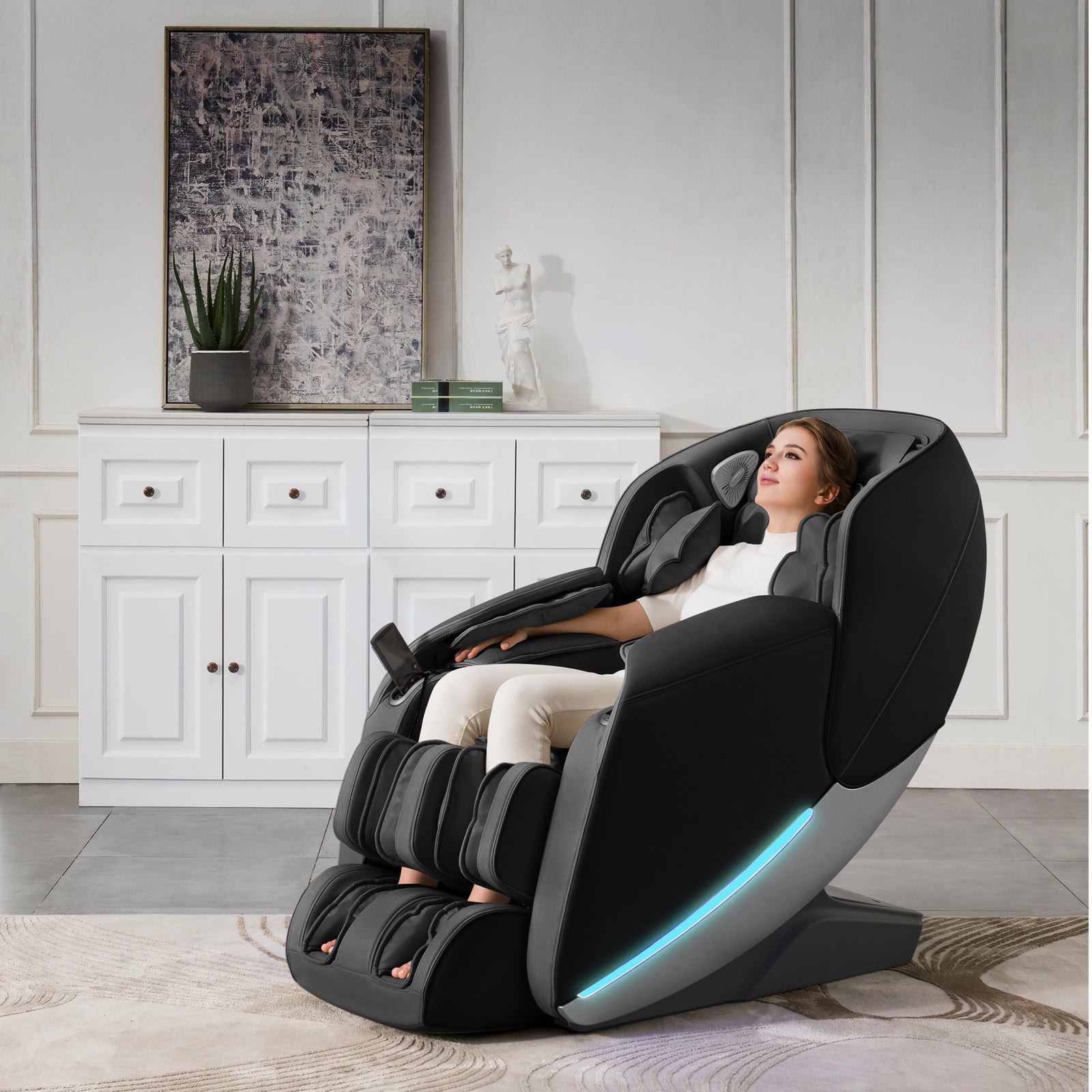 Witt Classic Smart Comfort Massagestol Svart