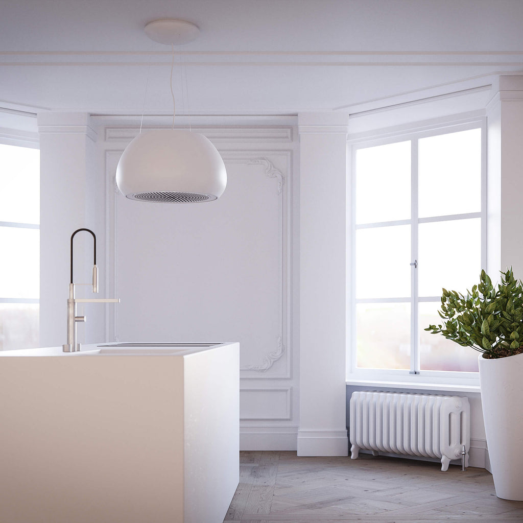 Witt Chubby Free White frittstående kjøkkenvifte Hvit