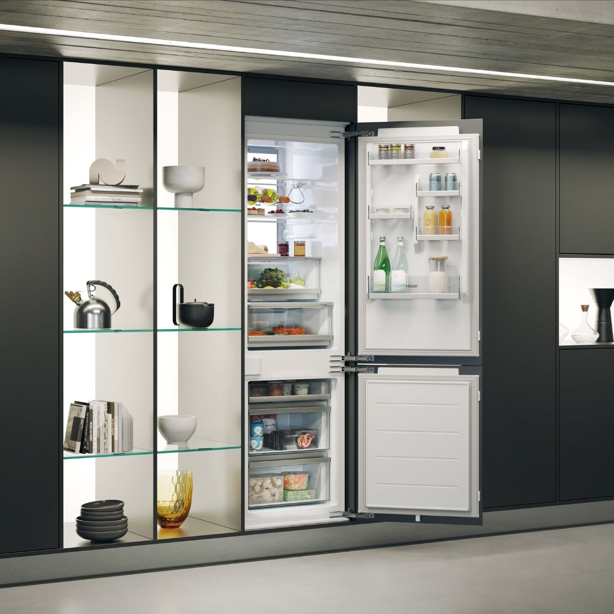 Haier HBW7518CF Køle-fryseskab Integreret