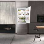 Haier HTW7720DNMP Fridge-freezer Stainless steel