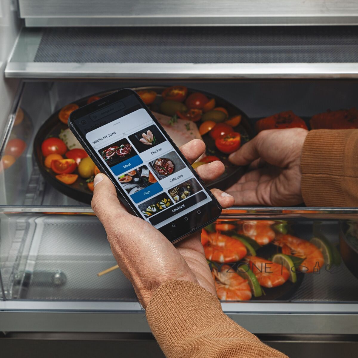 Haier HTW7720DNMP Fridge-freezer Stainless steel