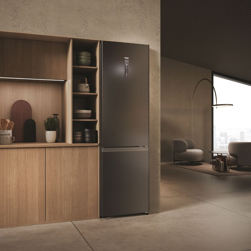 Haier HDPW3620DNPD Køle-fryseskab Sort