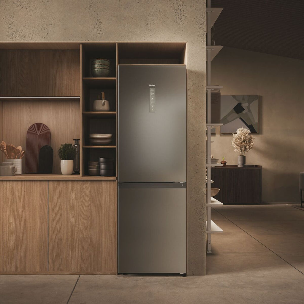 Haier HDPW3618DNPK Fridge-freezer Stainless steel