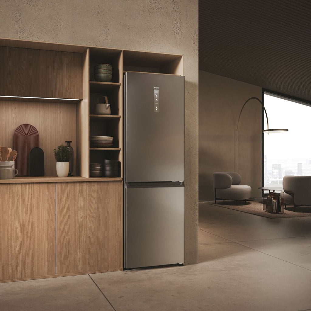 Haier HDPW3618DNPK Fridge-freezer Stainless steel