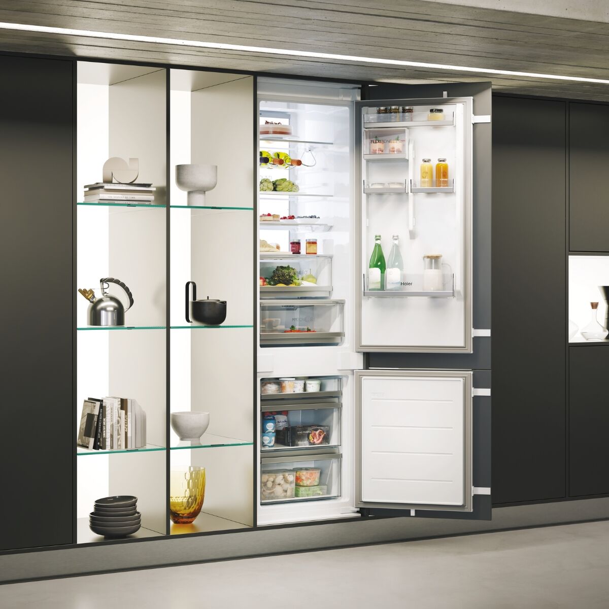 Haier HBW7519C Køle-fryseskab Integreret
